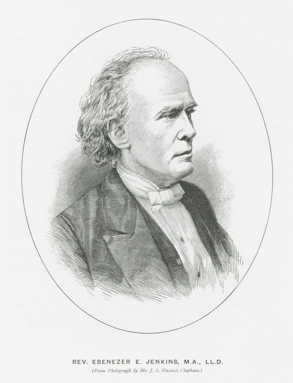 Rev Ebenezer E Jenkins (litografía) de English School
