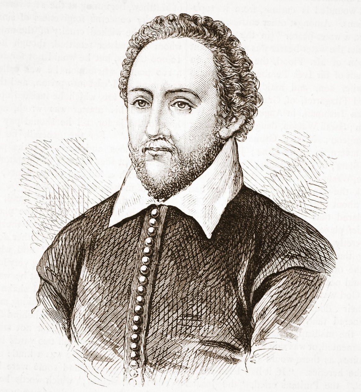 Richard Burbage, del retrato original en Dulwich College de English School