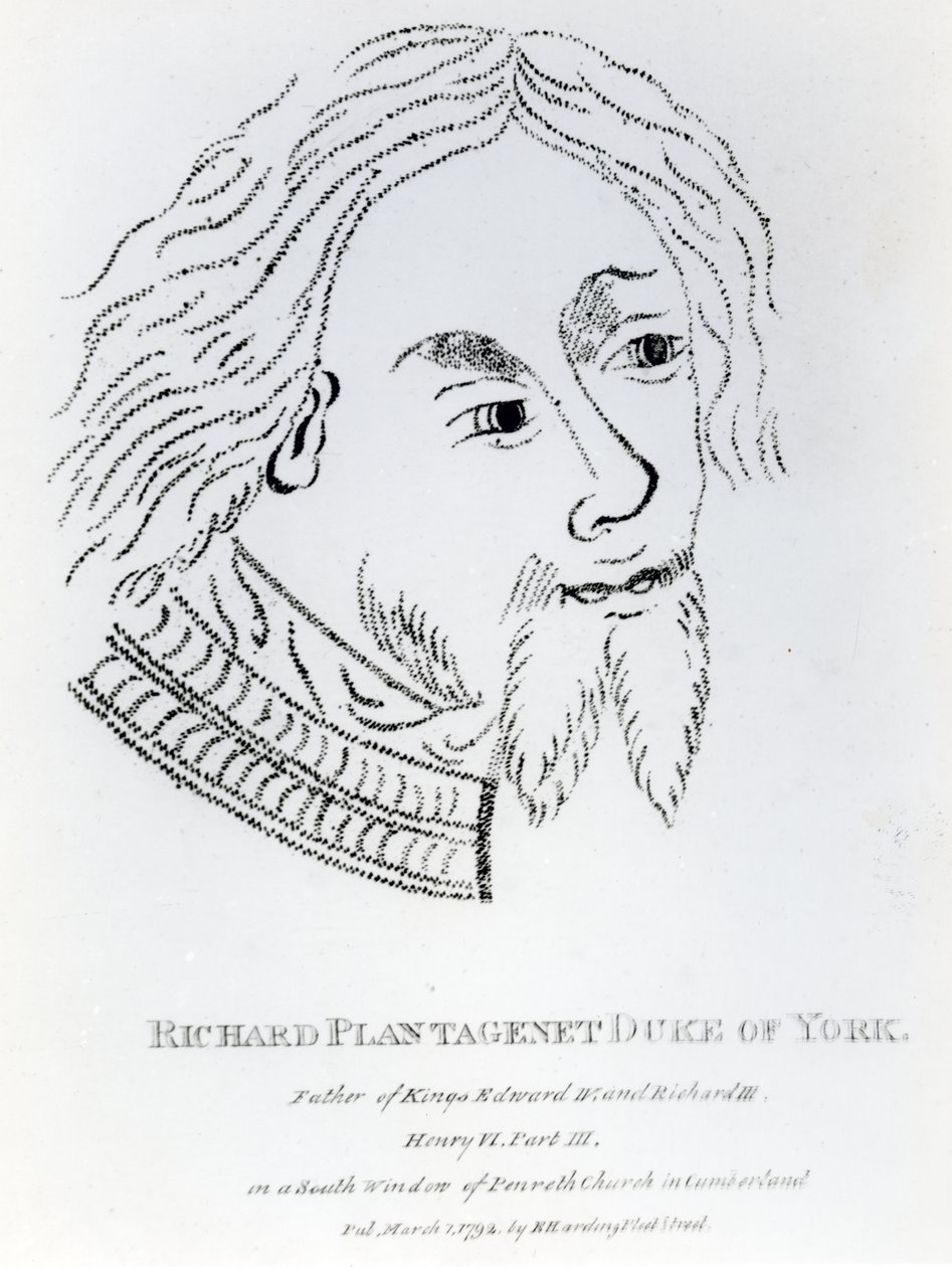 Ricardo de York, 3er Duque de York, publicado en 1792 de English School