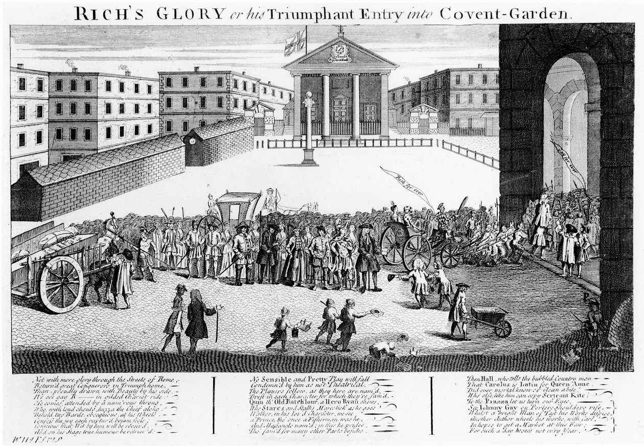 La gloria de Rich o su entrada triunfal en Covent-Garden de English School