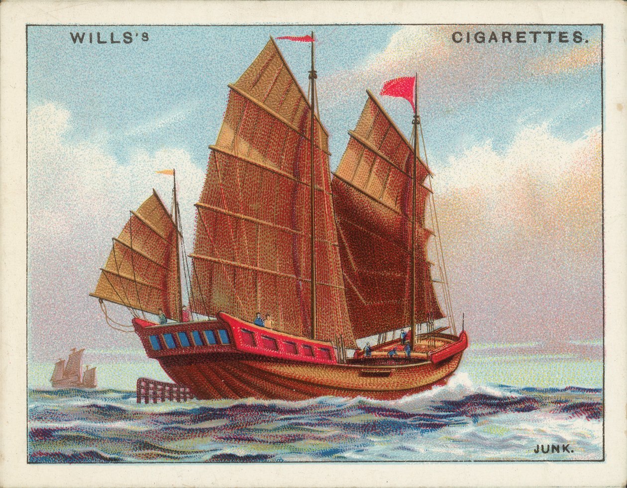 Aparejos de barcos: Chatarra (litografía en color) de English School