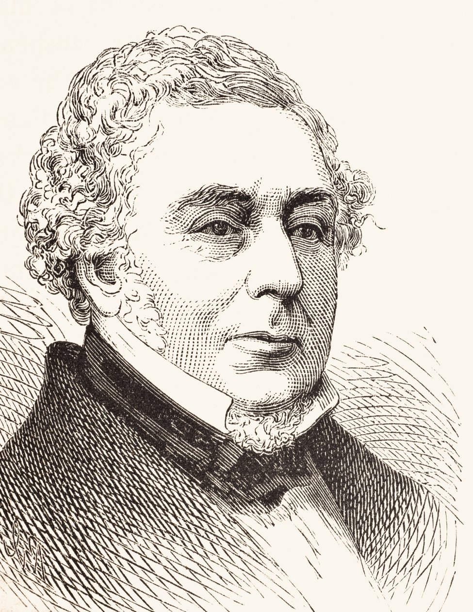 Robert Stephenson, de La Historia Nacional y Doméstica de Inglaterra por William Hickman Smith Aubrey (1858-1916) publicada en Londres, c.1890 de English School