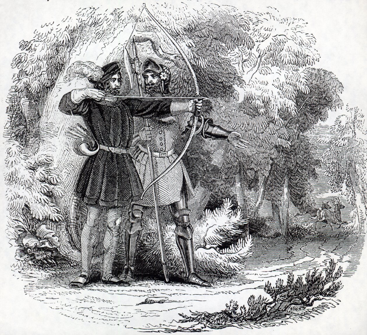 Robin Hood y Little John de English School