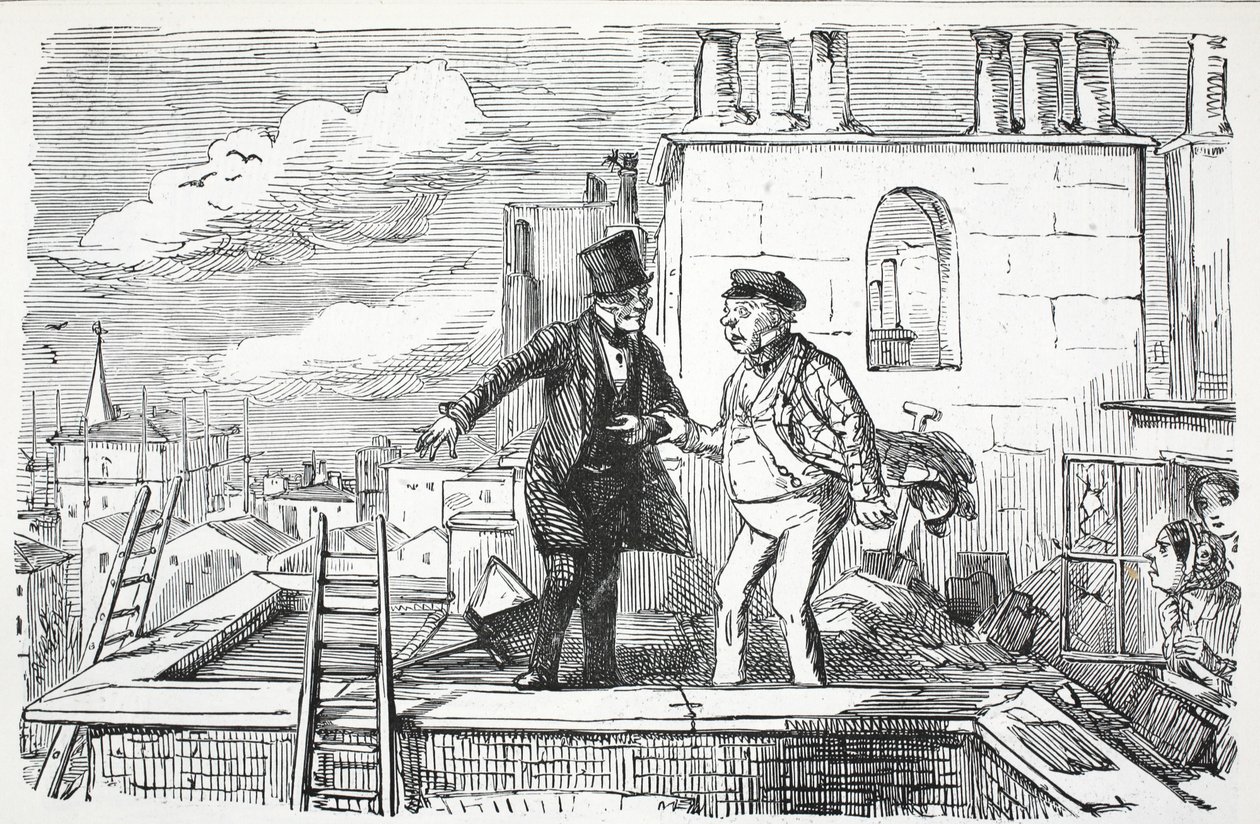 Tejados, ilustración de Punch de English School
