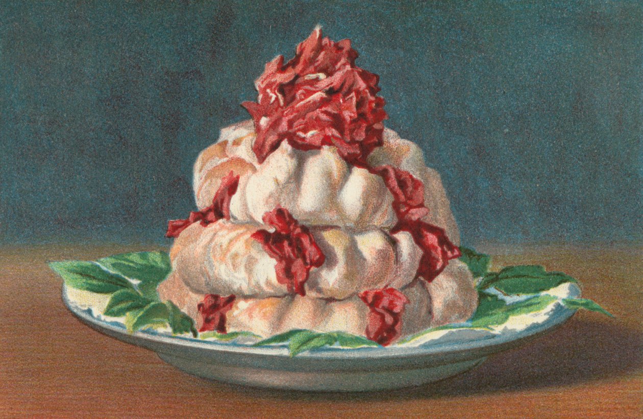 Merengue rosa (litografía en color) de English School