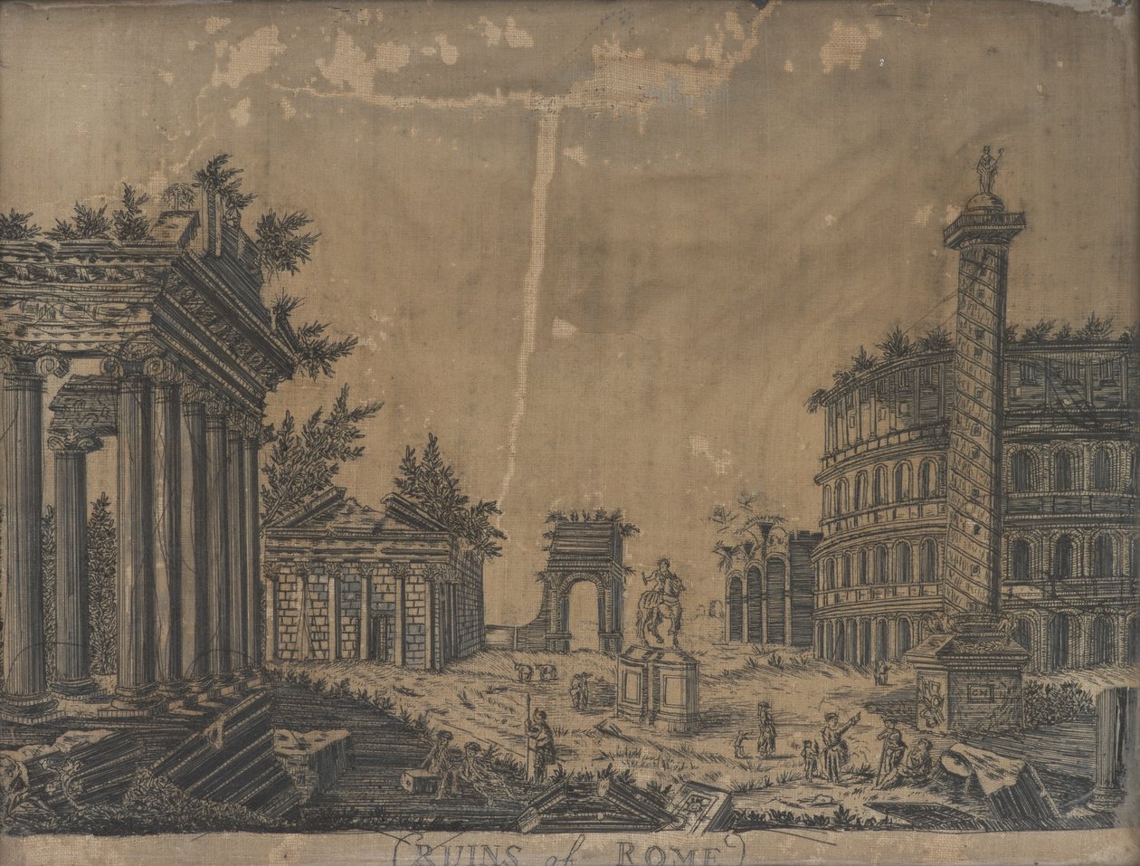 Ruinas de Roma, 1780s de English School