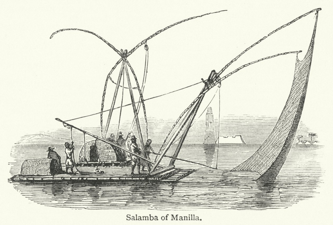 Salamba de Manilla (grabado) de English School