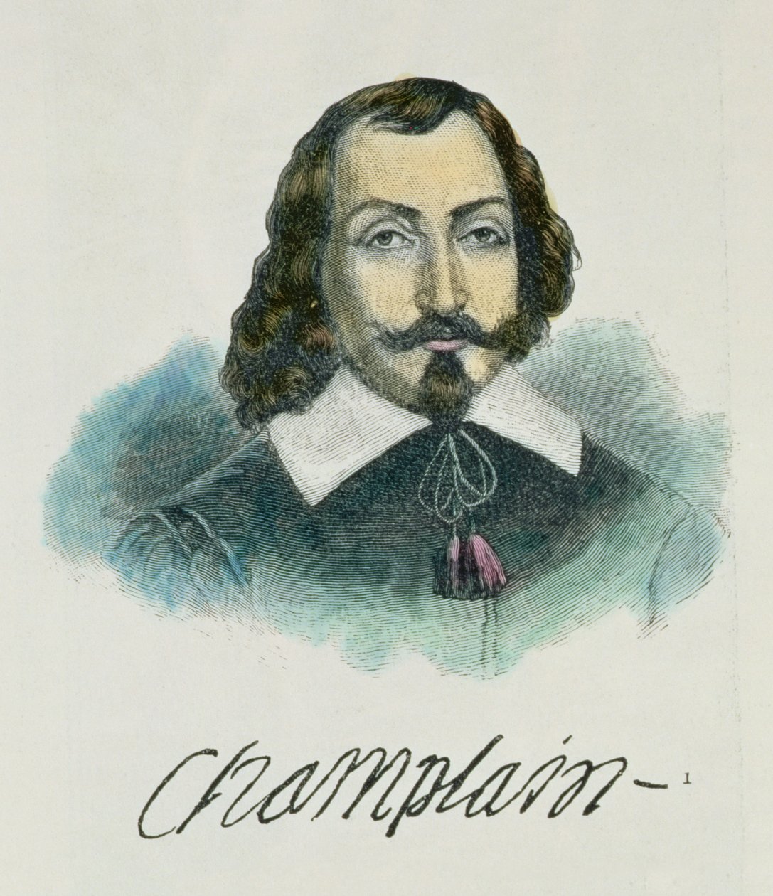 Samuel de Champlain (c.1567-1635) ilustración del Volumen IV de 