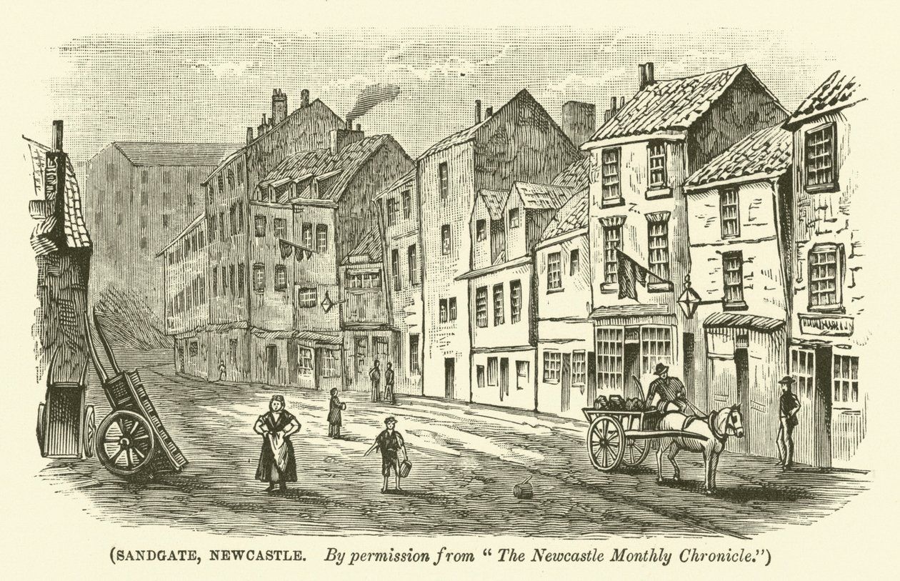 Sandgate, Newcastle (grabado) de English School
