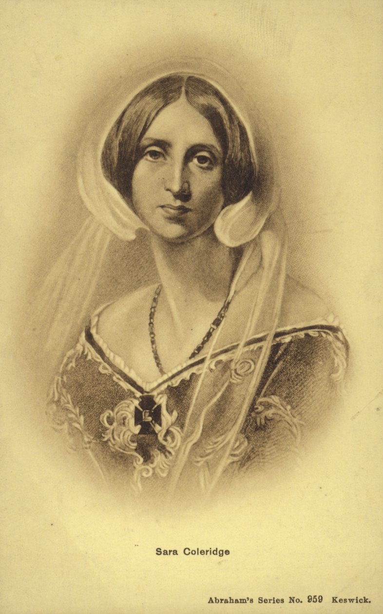 Sara Coleridge (1802-1852), escritora y traductora inglesa (litografía) de English School