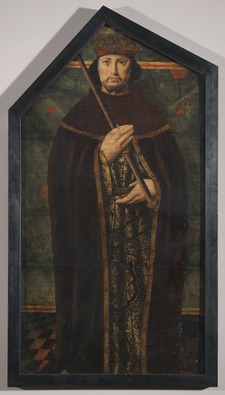 Rey sajón, c.1515 (óleo sobre tabla de roble) de English School