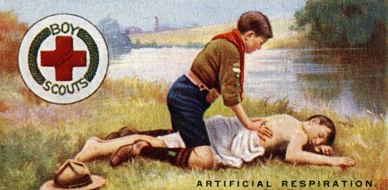 Insignia de Primeros Auxilios para Scouts, 1929 de English School