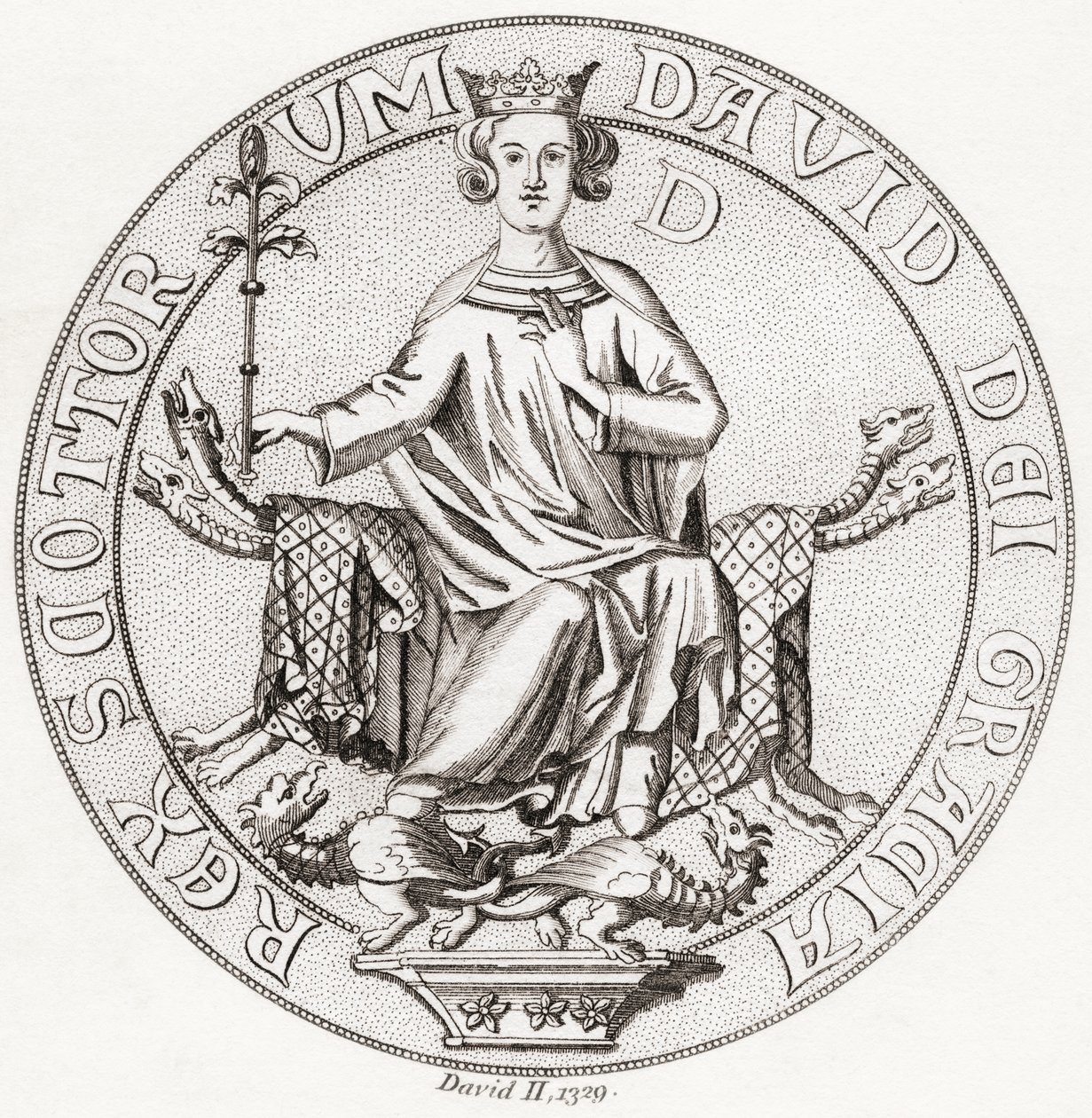 Sello de David II de English School