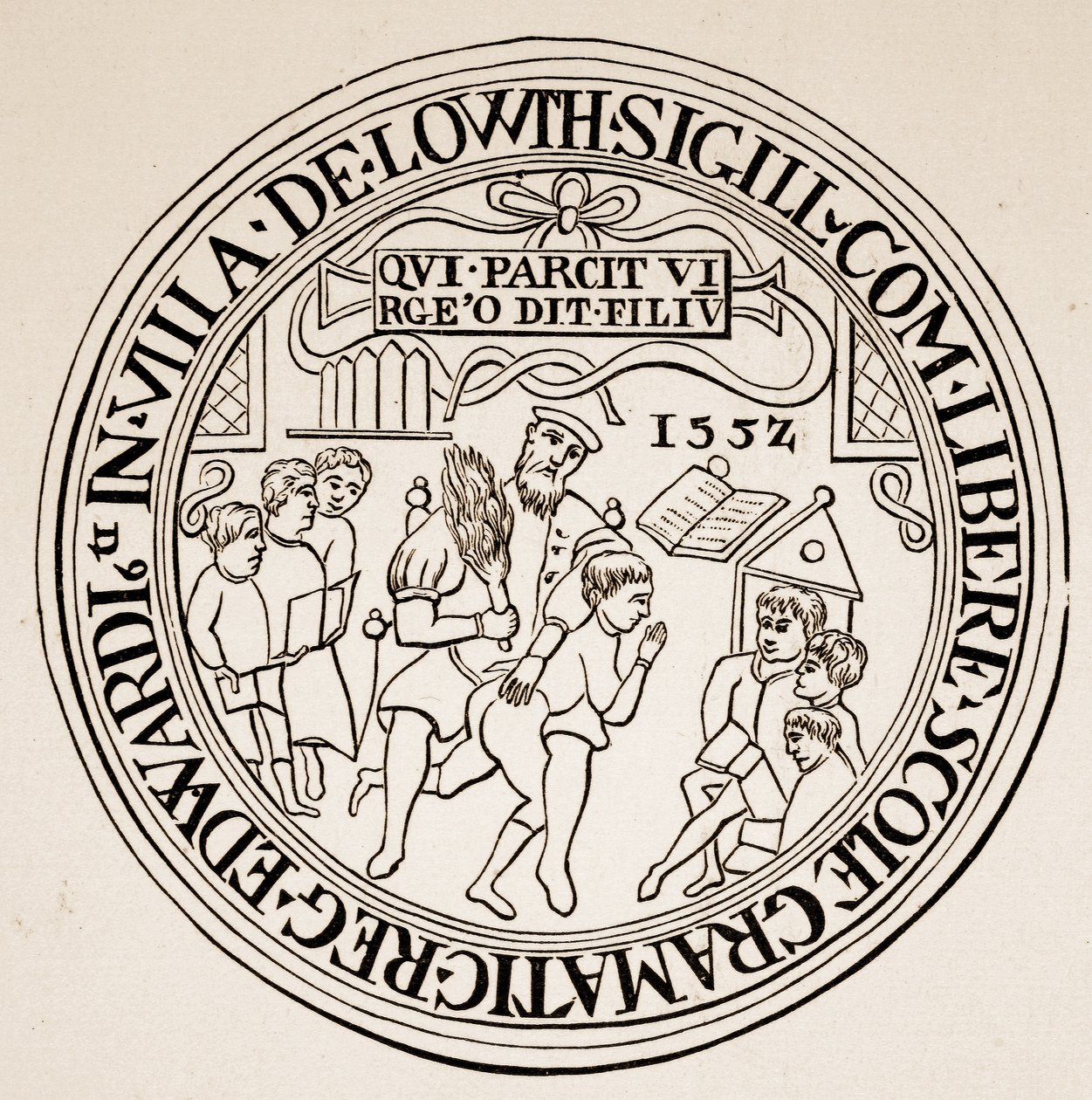 Sello de Louth Grammar School, 1552 de English School