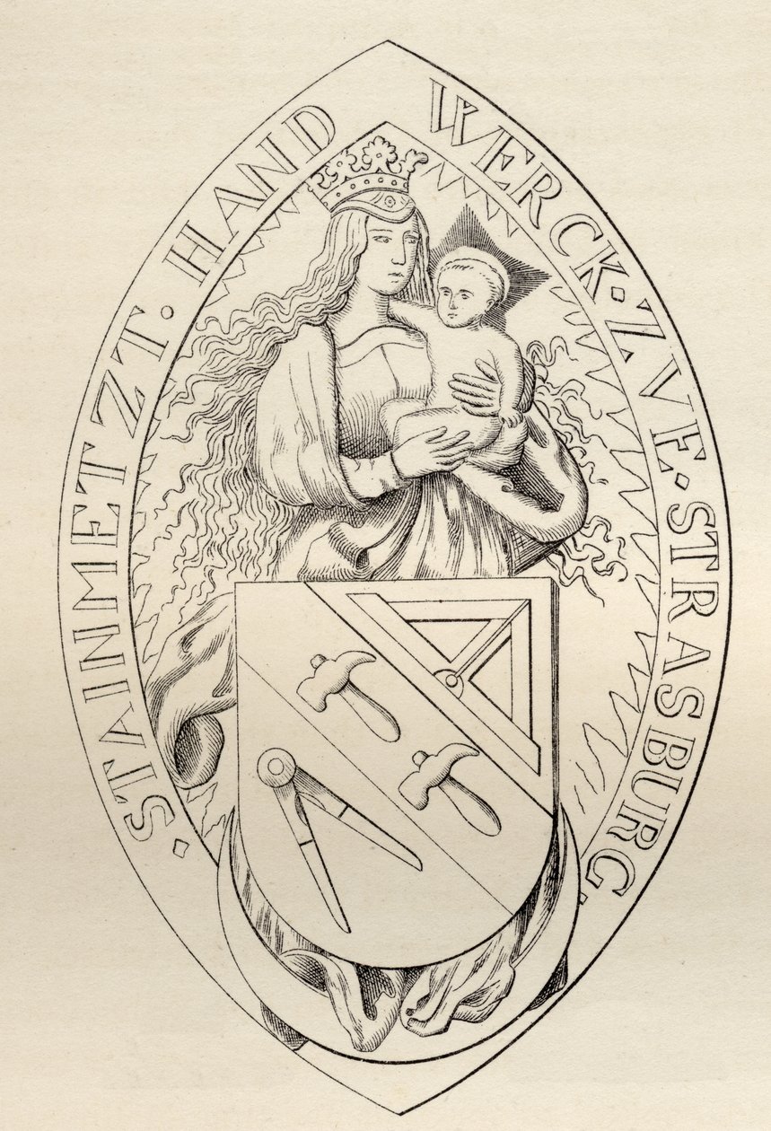 Sello de los Masones de Estrasburgo, 1524, de 
