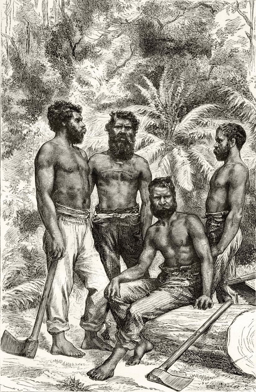 Aborígenes victorianos semi-civilizados, de 