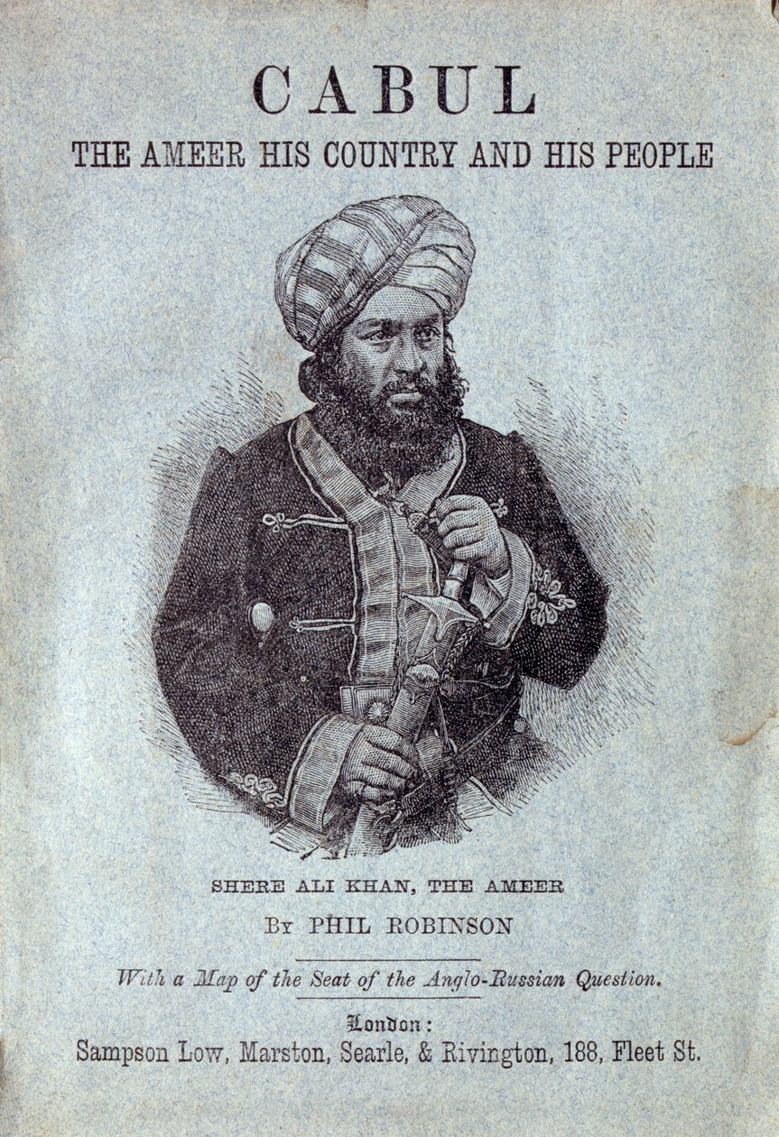 Shere Ali Khan, Emir de Afganistán, 1878 de English School