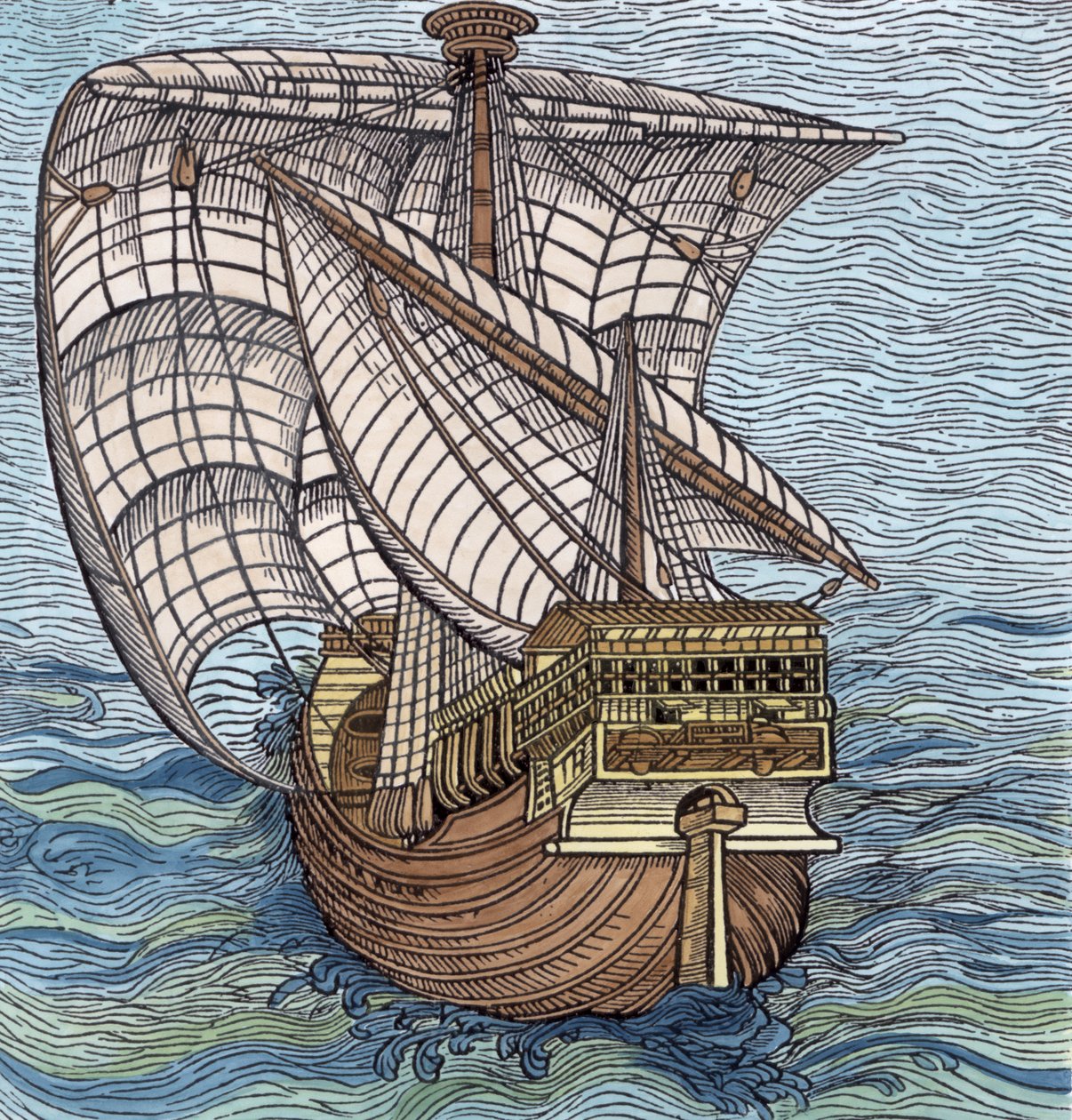 Barco del tiempo de Colón, de 