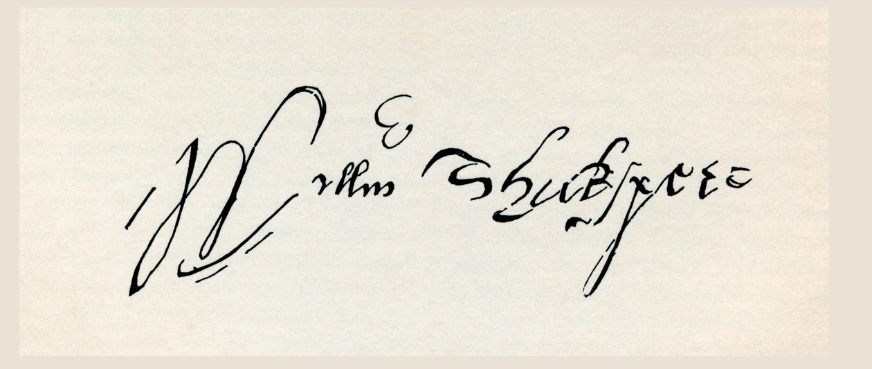 Firma de William Shakespeare, de 