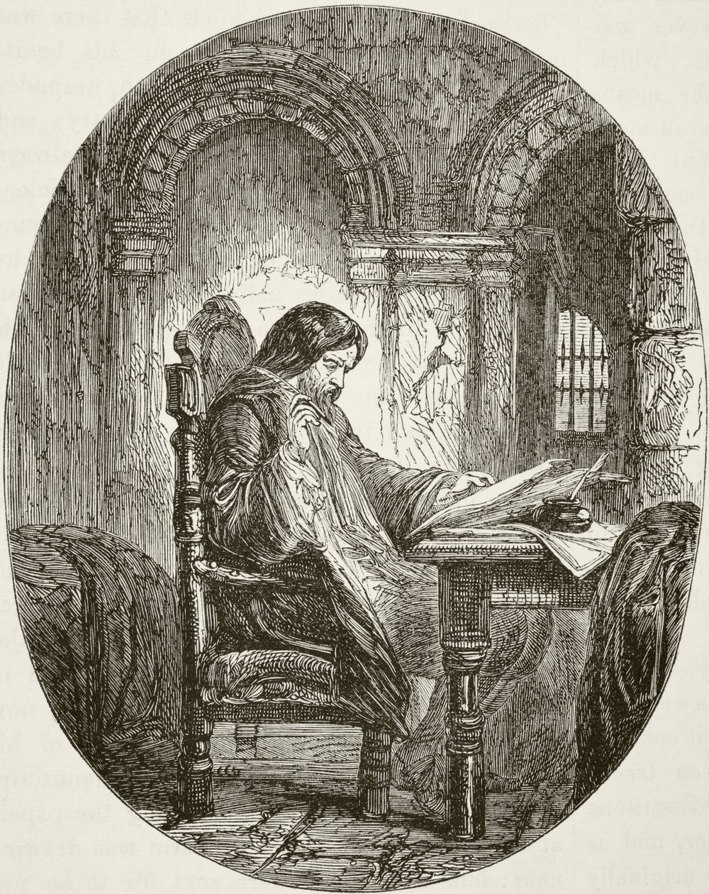 Sir John Eliot en prisión, de 