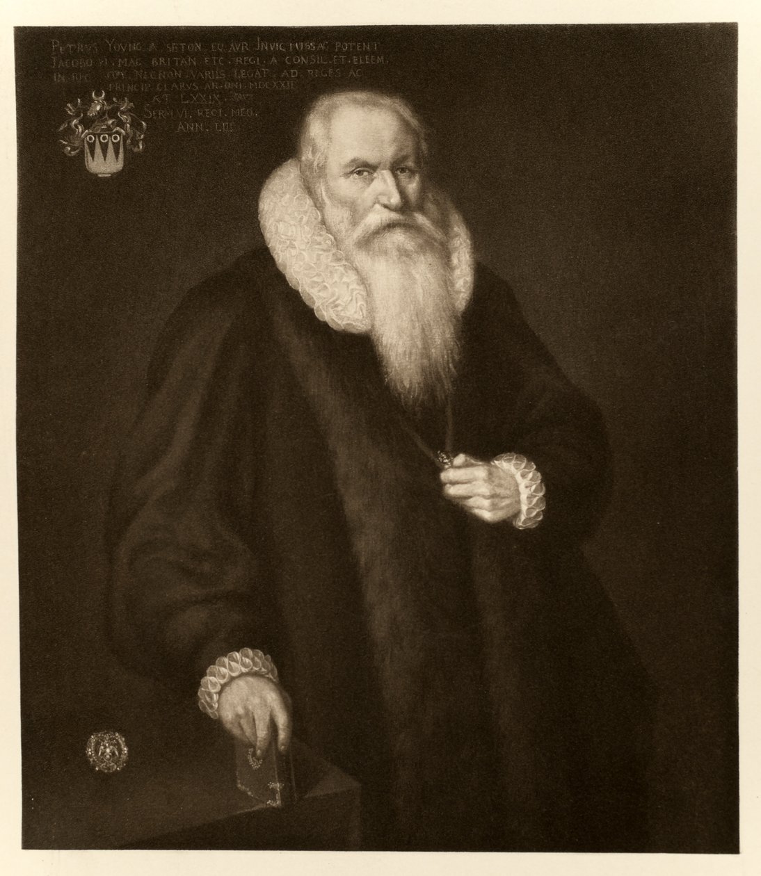 Sir Peter Young, de James I y VI, impreso por Manzi Joyant & Co. París, 1904 de English School