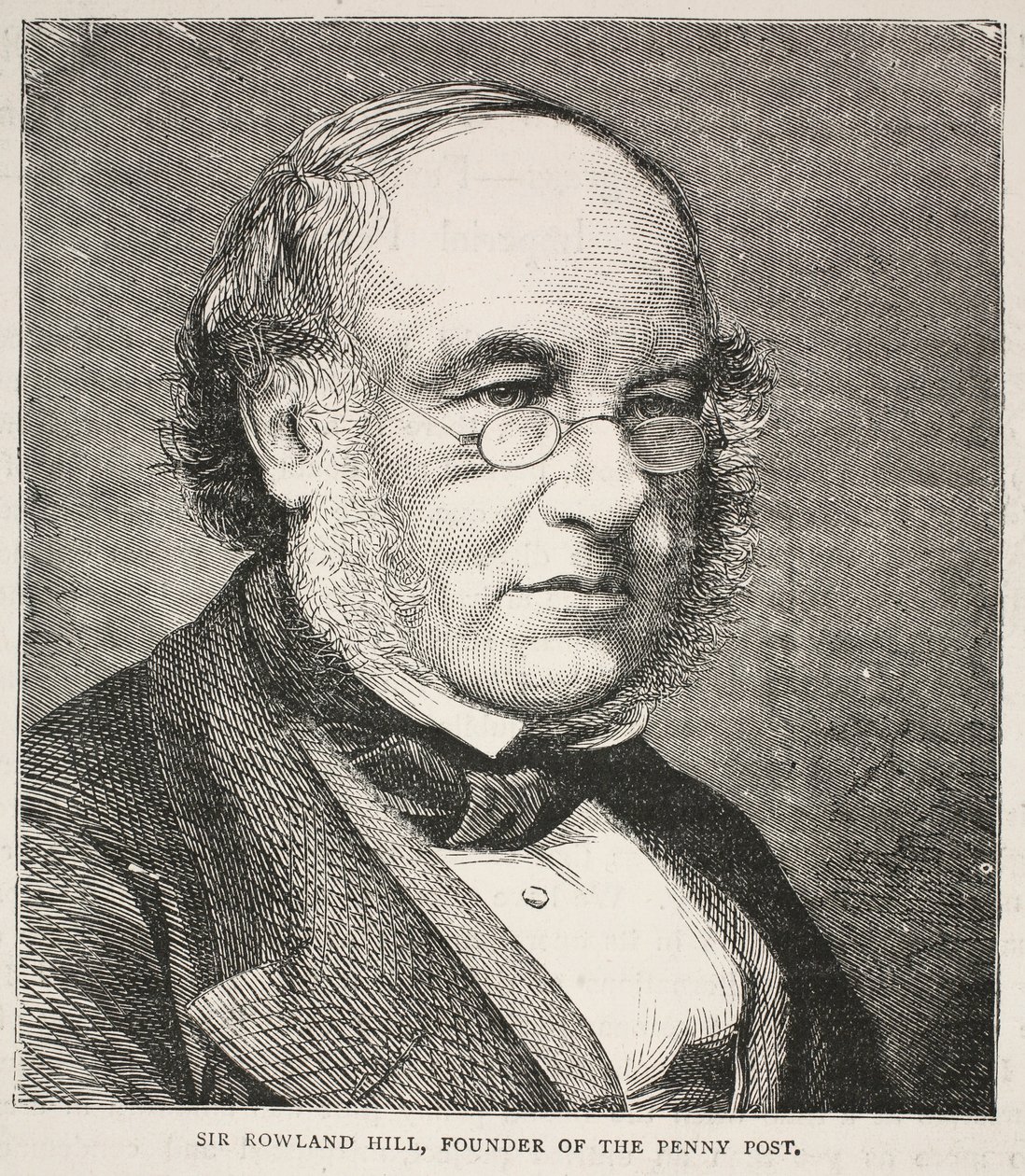 Sir Rowland Hill, fundador del Penny Post de English School