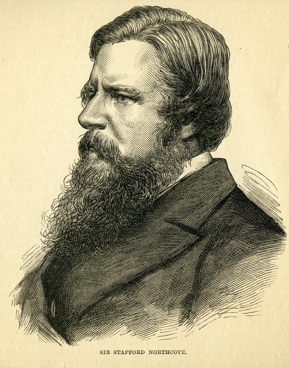 Sir Stafford Northcote, 1º Conde de Iddesleigh (1818-87) de English School