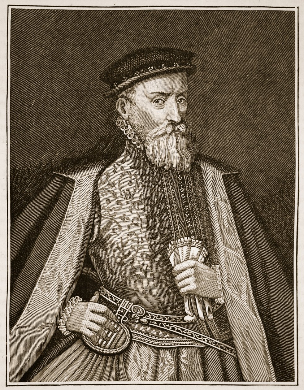 Sir Thomas Gresham, ilustración de la Historia Ilustrada de Inglaterra de Cassell de English School
