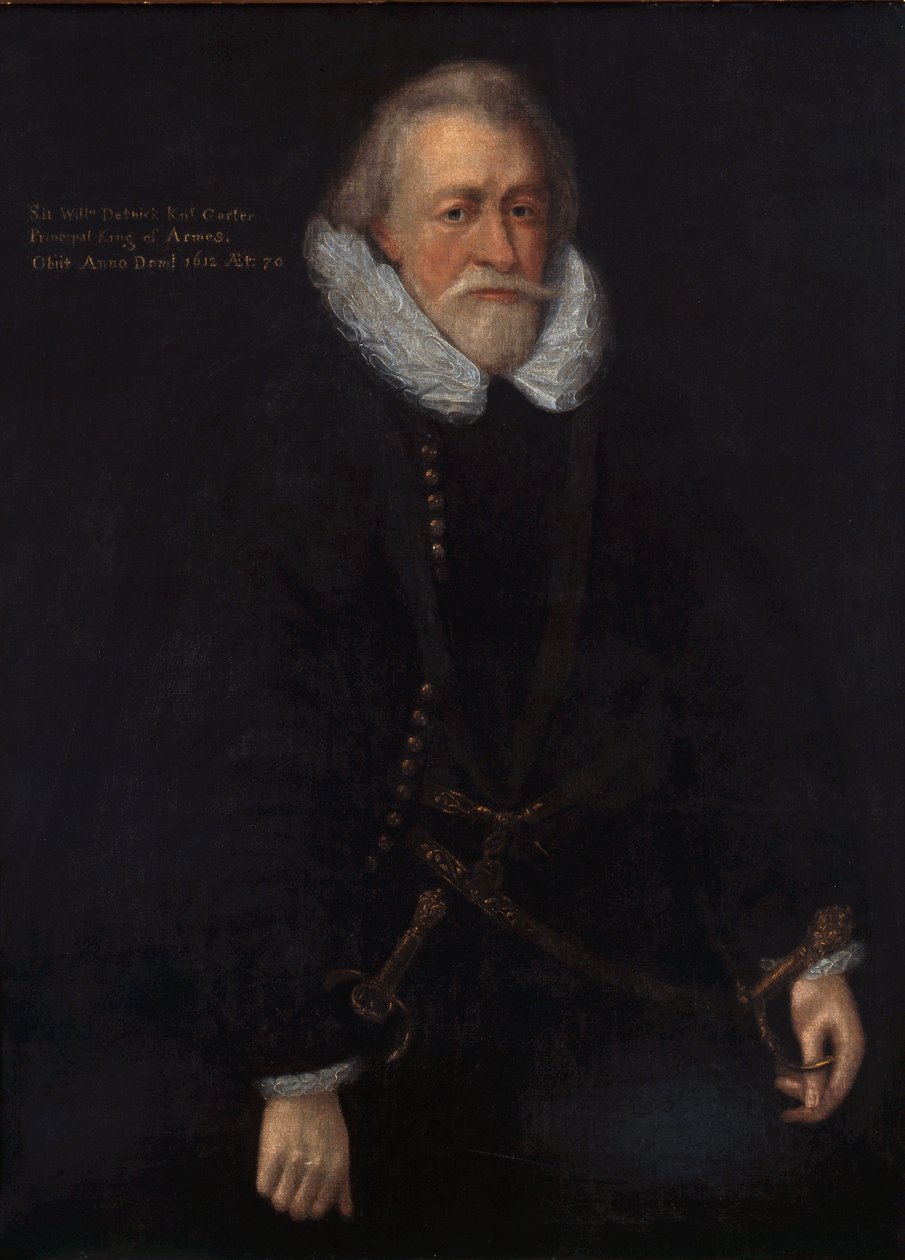 Sir William Dethick, Garter Rey de Armas de English School