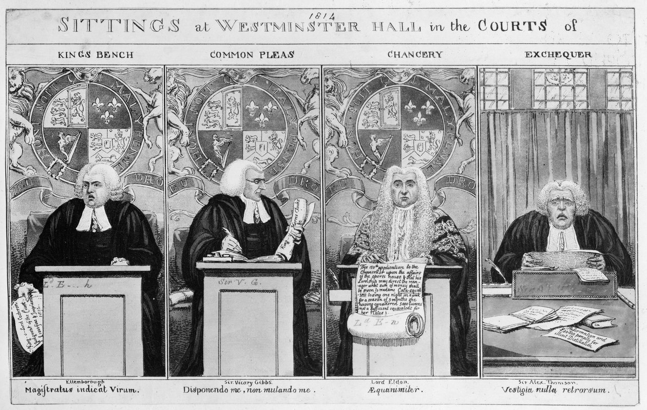 Sesiones en los tribunales de Westminster Hall de English School