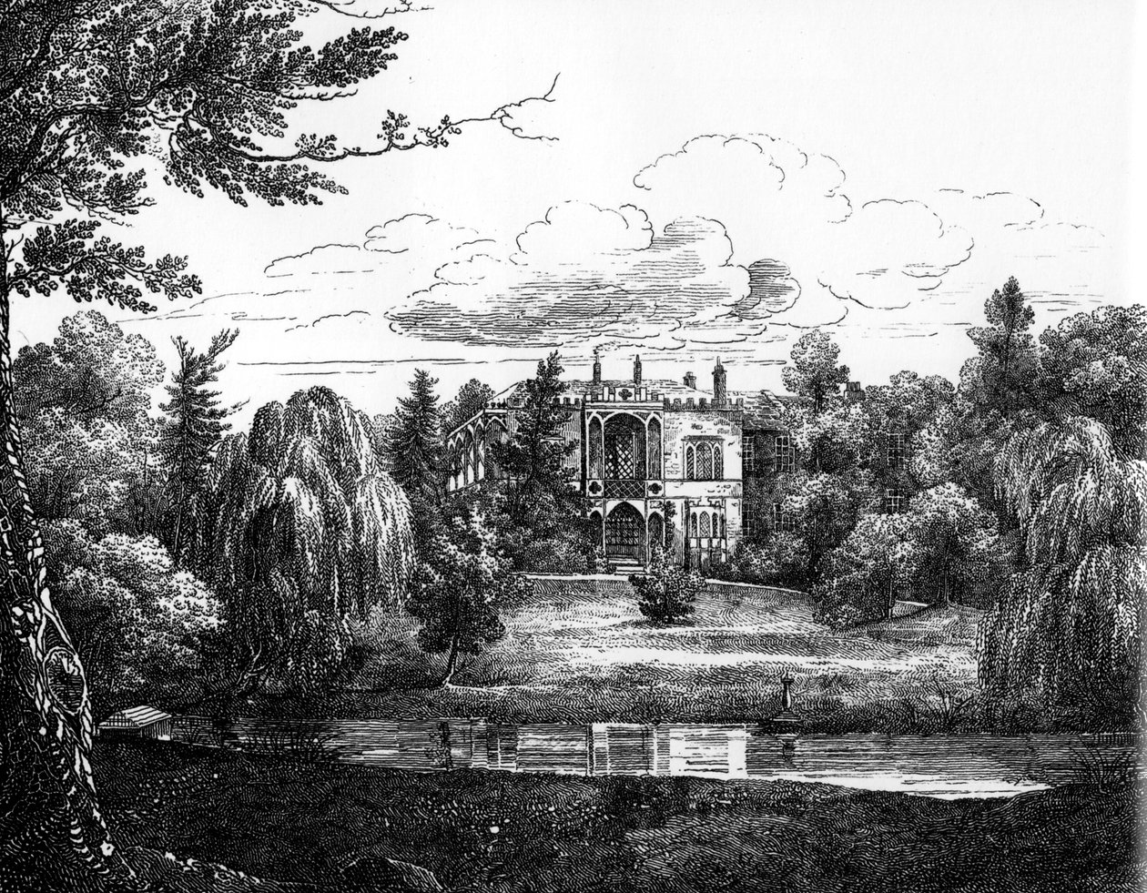 Boceto de Greenbank House, Liverpool de English School