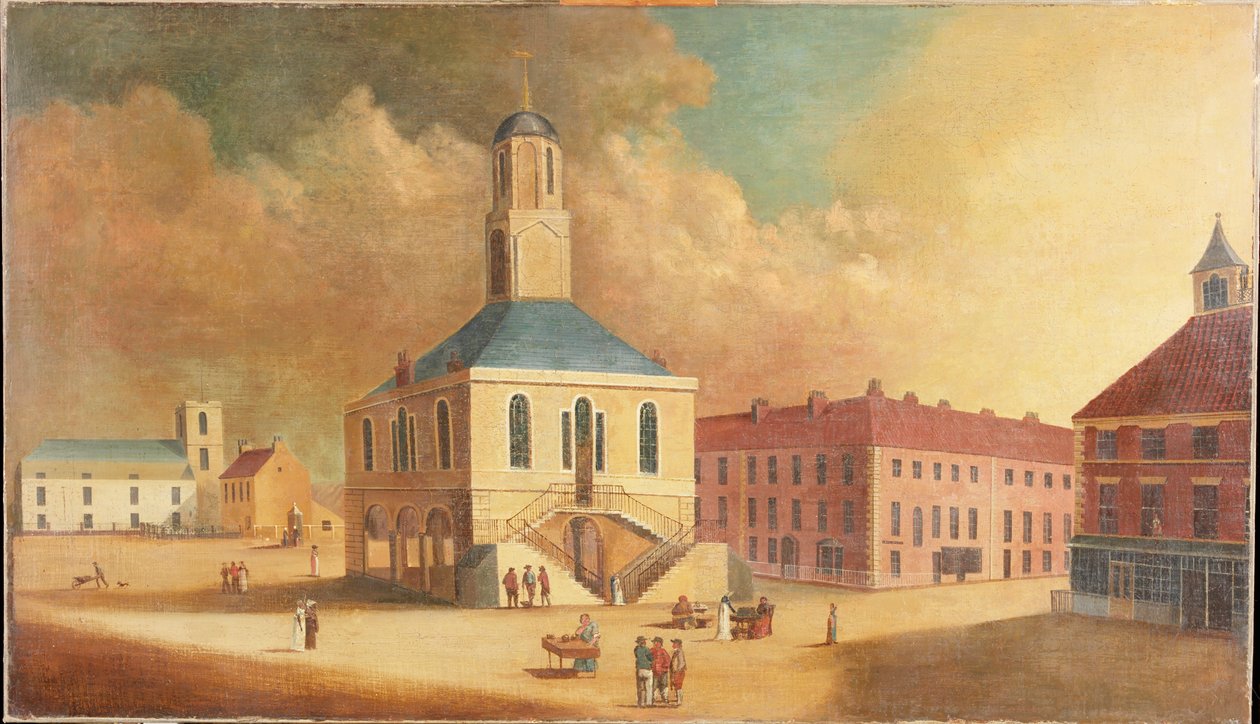 Mercado de South Shields, c.1800 de English School
