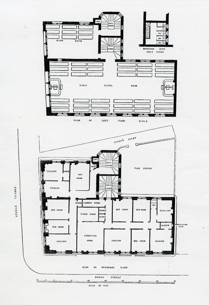 Escuelas de St Giles en Endell Street de English School