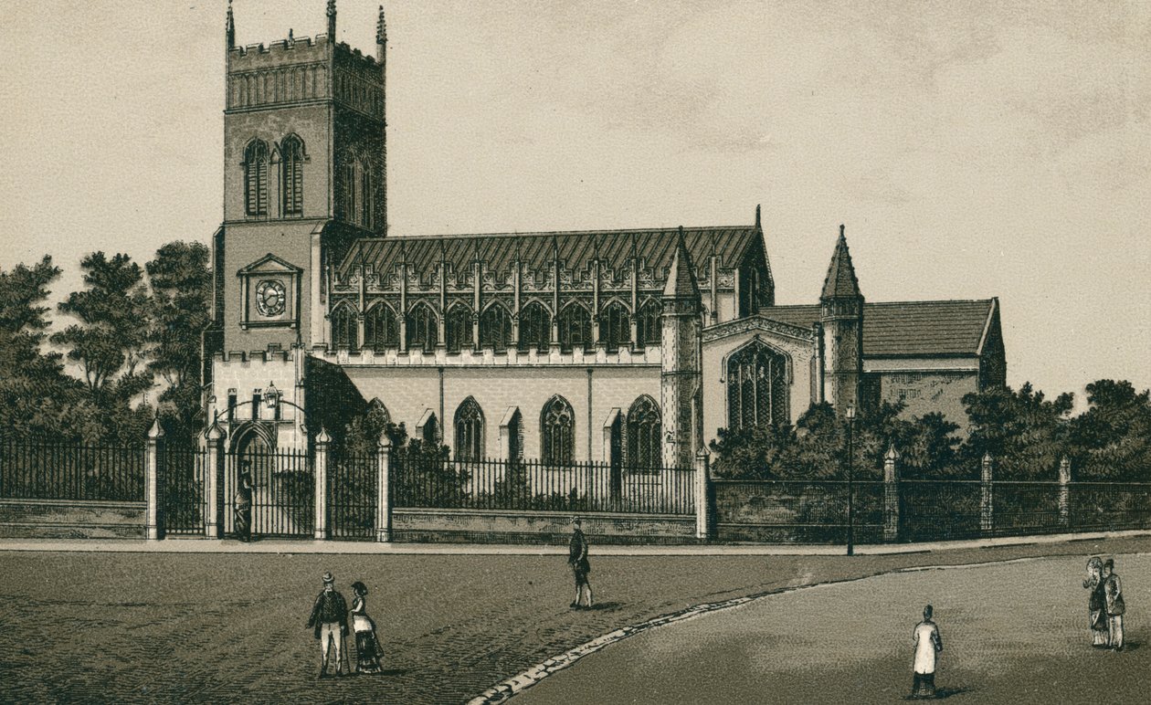 Iglesia de Santa Margarita, Ipswich (litografía) de English School