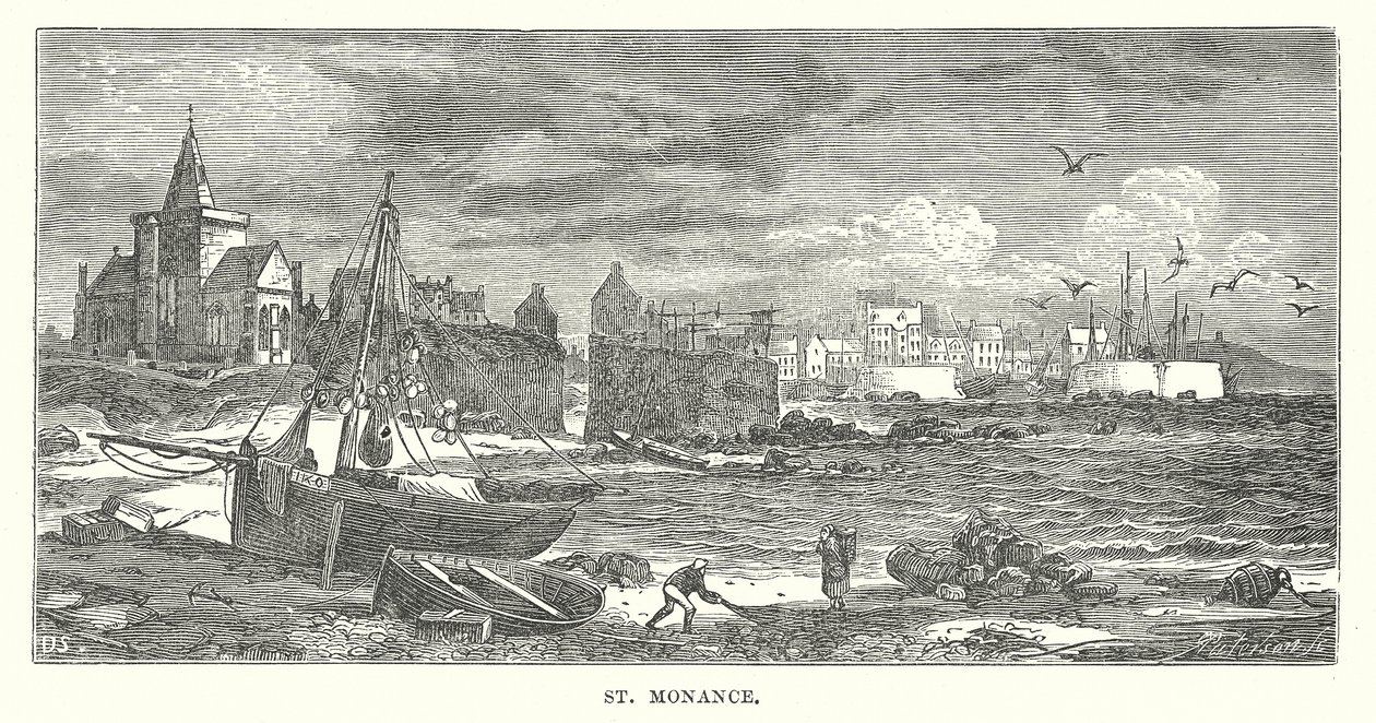 St Monance (grabado) de English School