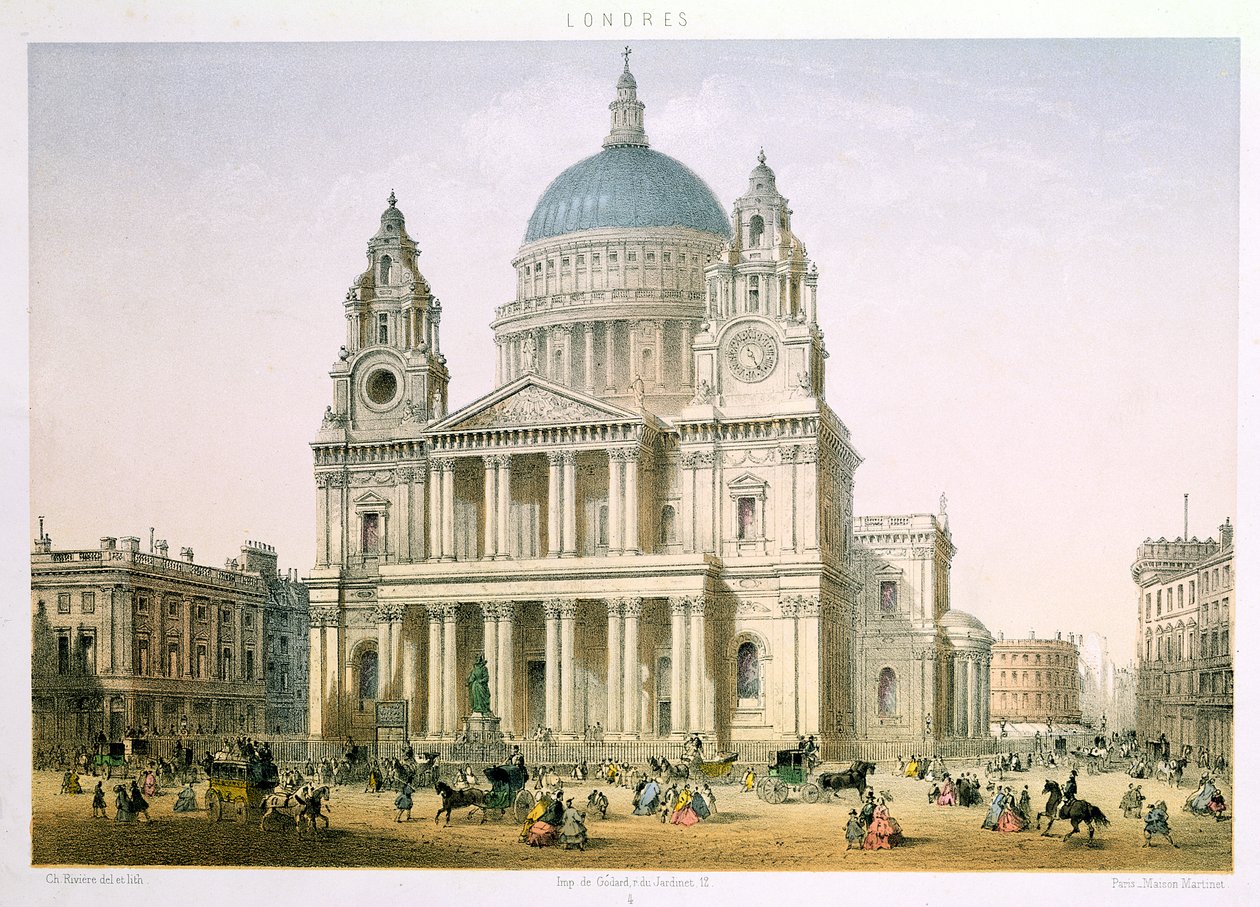 Catedral de San Pablo por C. Riviere, 1855 de English School