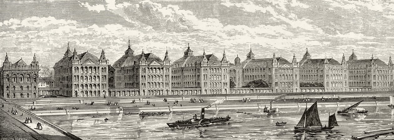 Hospital de St. Thomas en el siglo XIX, de 