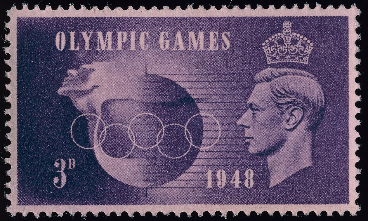 Sello conmemorativo de los Juegos Olímpicos de Londres 1948 de English School