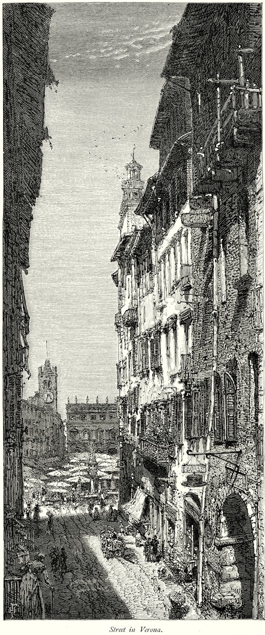 Calle de Verona (grabado) de English School