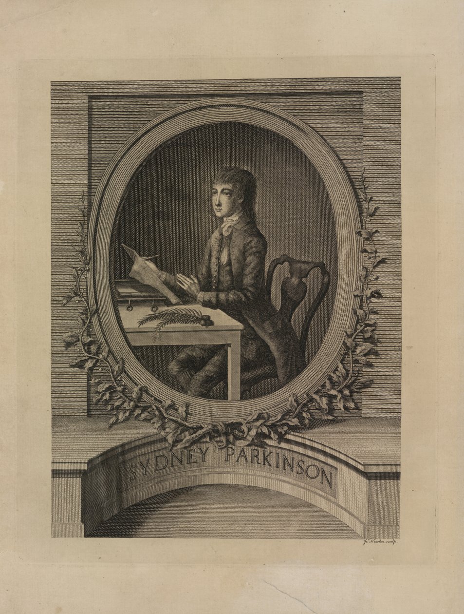 Sydney Parkinson, frontispicio de 
