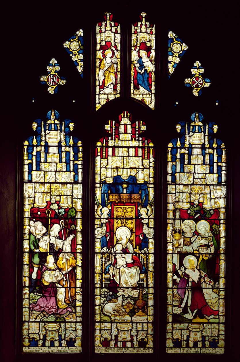 La Adoración de los Pastores y los Magos, 1876 de English School