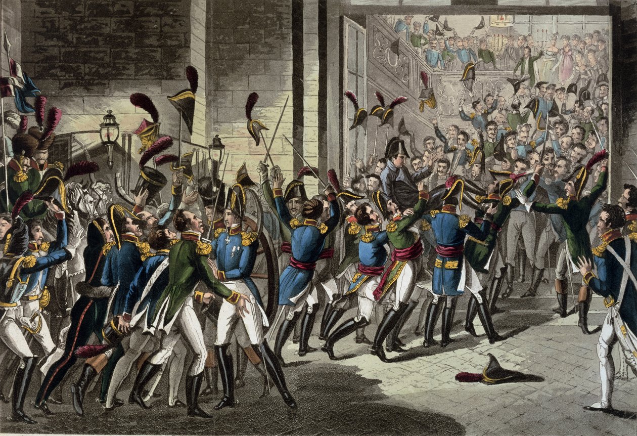 La Llegada de Napoleón (1769-1821) a las Tullerías el 20 de marzo de 1815 de English School