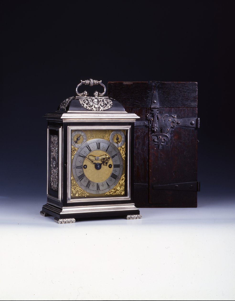 El Barnard Tompion, Tompion y Banger, Londres, No. 460, reloj de soporte con campanadas, c.1708 de English School
