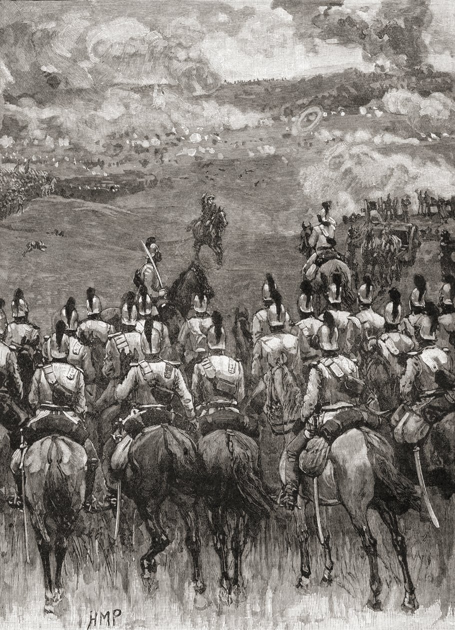 Batalla de Königgrätz, también conocida como Batalla de Sadowa, Sadová o Hradec Králové, cerca de Sadová, Bohemia. de English School
