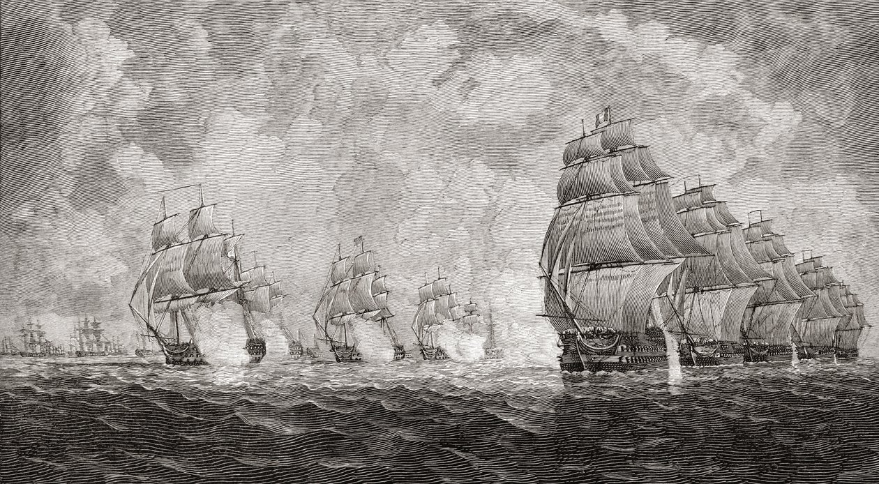 La batalla de Pulo Aura, 1804, de 