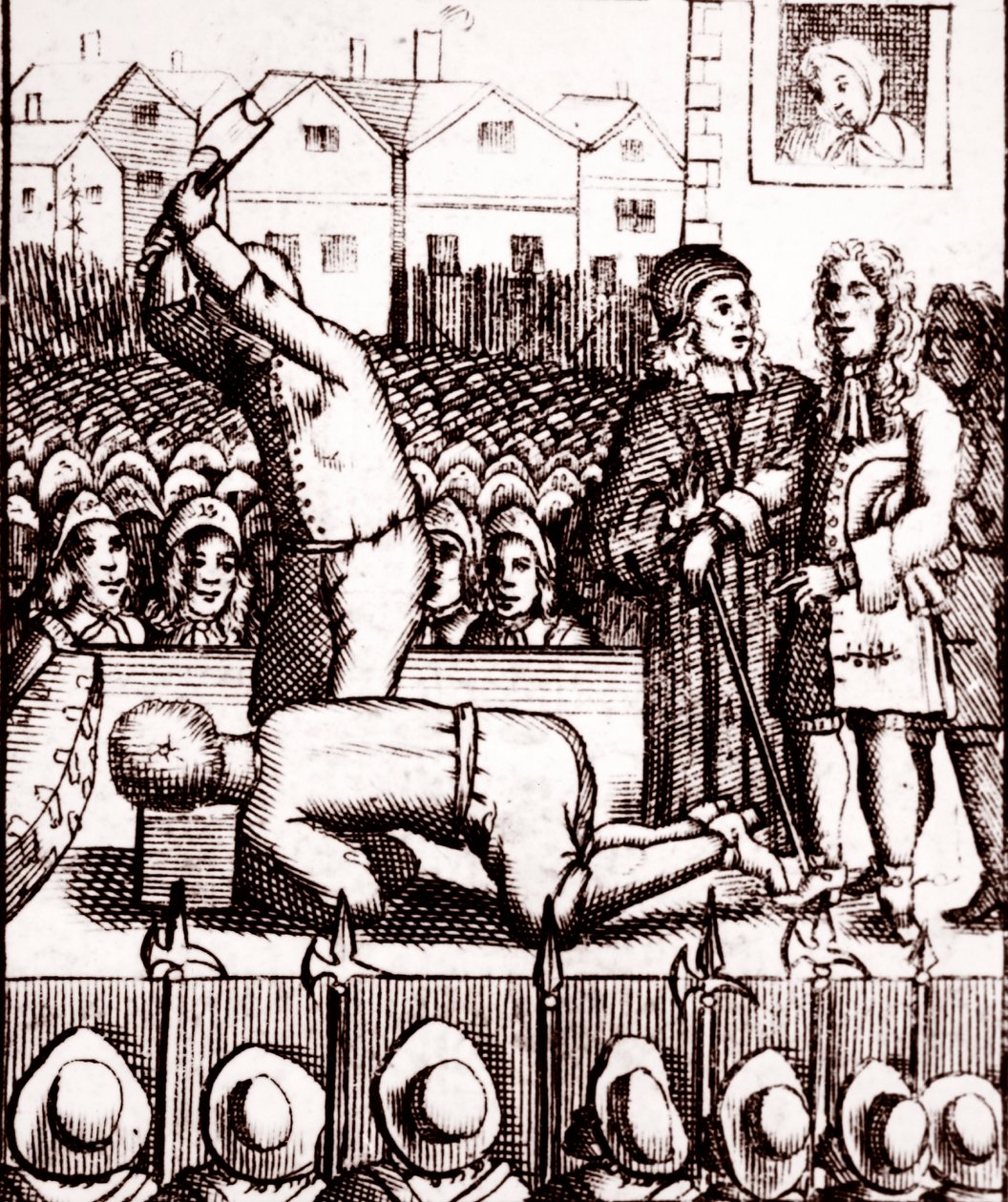 La decapitación del Duque de Monmouth en Tower Hill, 15 de julio de 1685 de English School