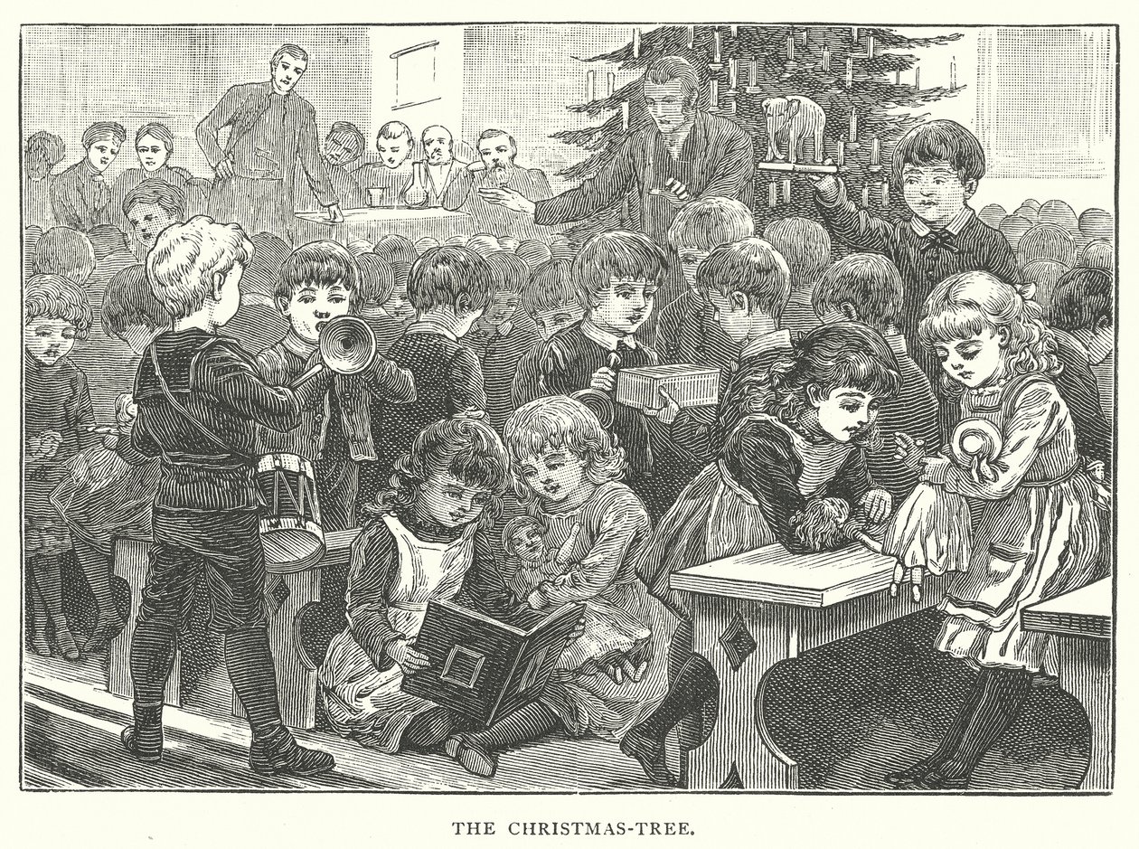 El árbol de Navidad (grabado) de English School