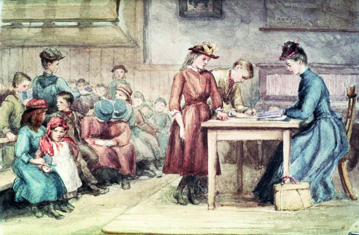 El aula, c.1880 de English School