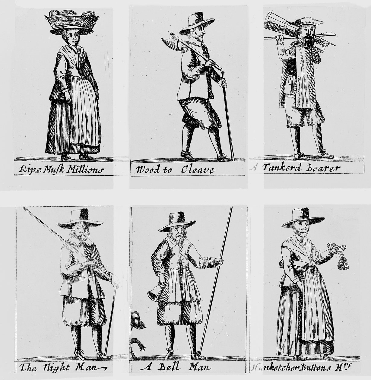 Los gritos de Londres, 1655 de English School