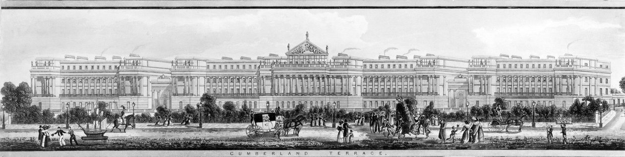 Cumberland Terrace, 1831 de English School